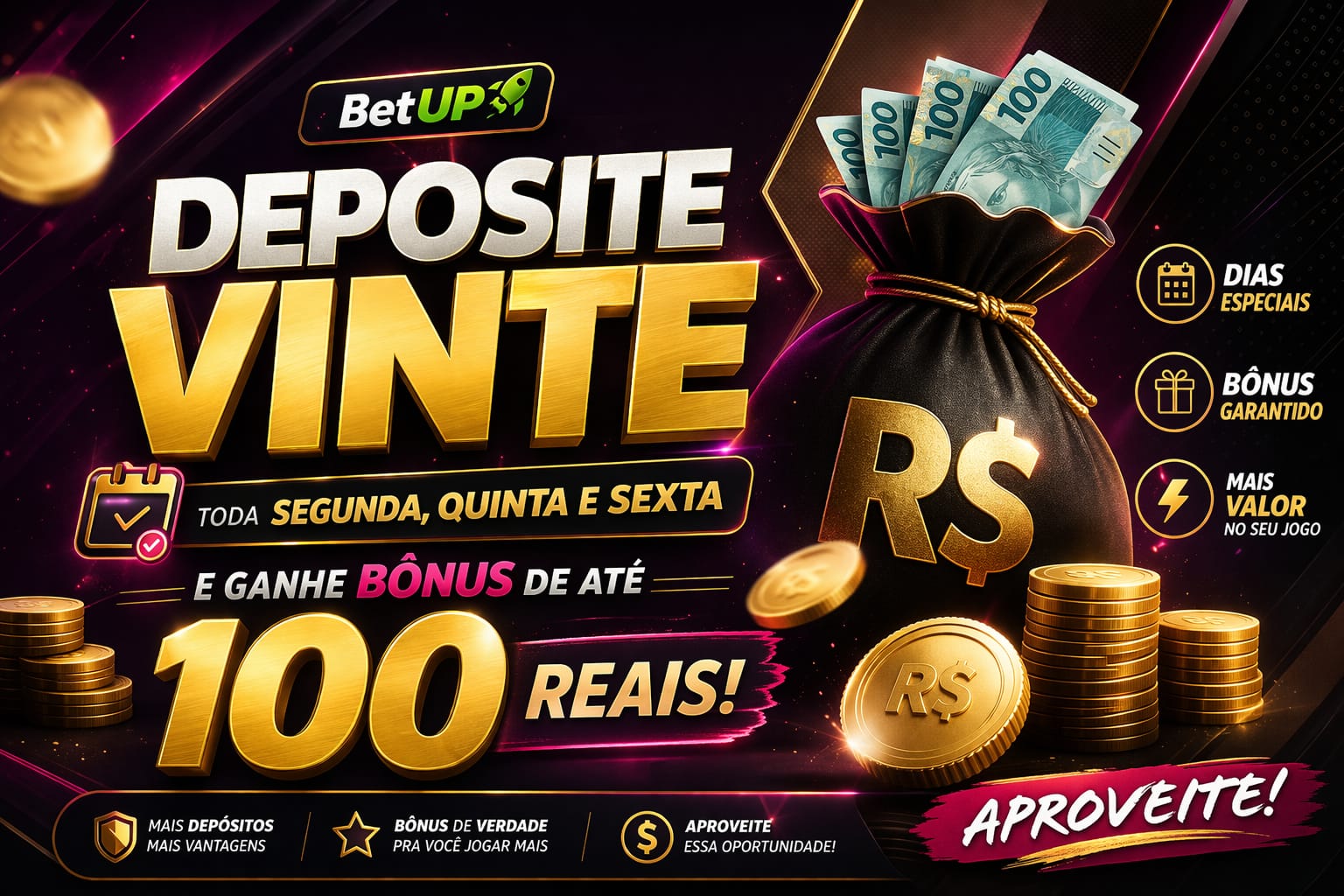 Deposite Vinte e Ganhe Bonus